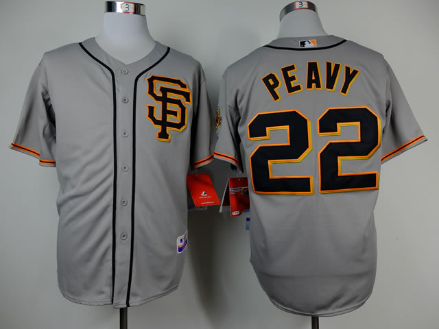 San Francisco Giants #22 Peavy Gray SF Jerseys,We sell and wholesale San Francisco Giants #22 Peavy Gray SF Jerseys on line form chian!