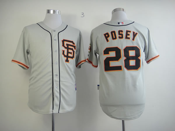 San Francisco Giants #28 Buster Posey 2013 Gray SF Jerseys,We sell and wholesale San Francisco Giants #28 Buster Posey 2013 Gray SF Jerseys on line form chian!