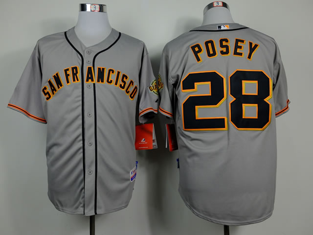 San Francisco Giants #28 Buster Posey Gray Jerseys,We sell and wholesale San Francisco Giants #28 Buster Posey Gray Jerseys on line form chian!