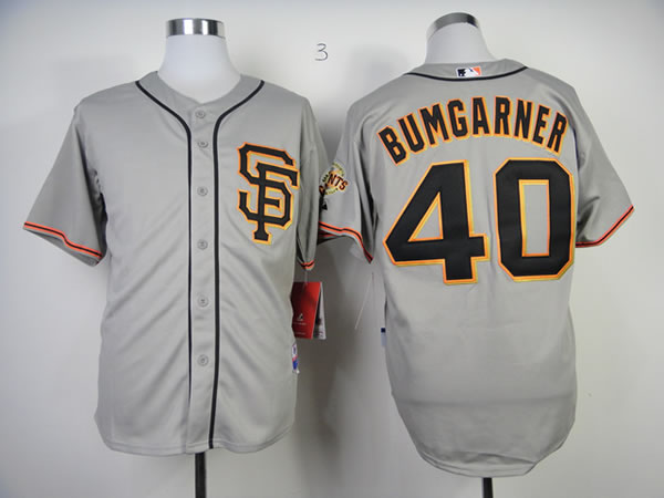 San Francisco Giants #40 Bumgarner Grey Throwback Jerseys,We sell and wholesale San Francisco Giants #40 Bumgarner Grey Throwback Jerseys on line form chian!