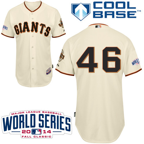 San Francisco Giants #46 Casilla 2014 Cream Cool Base Jerseys,We sell and wholesale San Francisco Giants #46 Casilla 2014 Cream Cool Base Jerseys on line form chian!