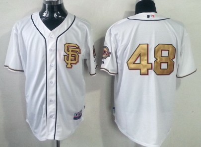 San Francisco Giants #48 Pablo Sandoval 2013 Cream With Gold Jerseys,We sell and wholesale San Francisco Giants #48 Pablo Sandoval 2013 Cream With Gold Jerseys on line form chian!