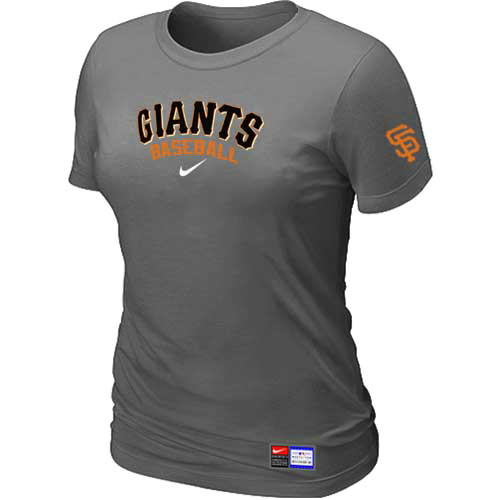 San Francisco Giants Nike Women's D.Grey Short Sleeve Practice T-Shirt,We sell and wholesale San Francisco Giants Nike Women's D.Grey Short Sleeve Practice T-Shirt on line form chian!