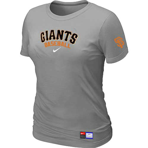 San Francisco Giants Nike Women's L.Grey Short Sleeve Practice T-Shirt,We sell and wholesale San Francisco Giants Nike Women's L.Grey Short Sleeve Practice T-Shirt on line form chian!