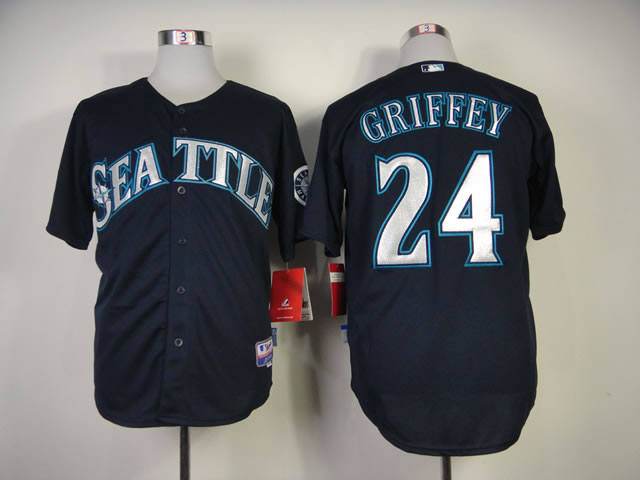 Seattle Mariners #24 Griffey 2014 Navy Blue Jerseys,We sell and wholesale Seattle Mariners #24 Griffey 2014 Navy Blue Jerseys on line form chian!