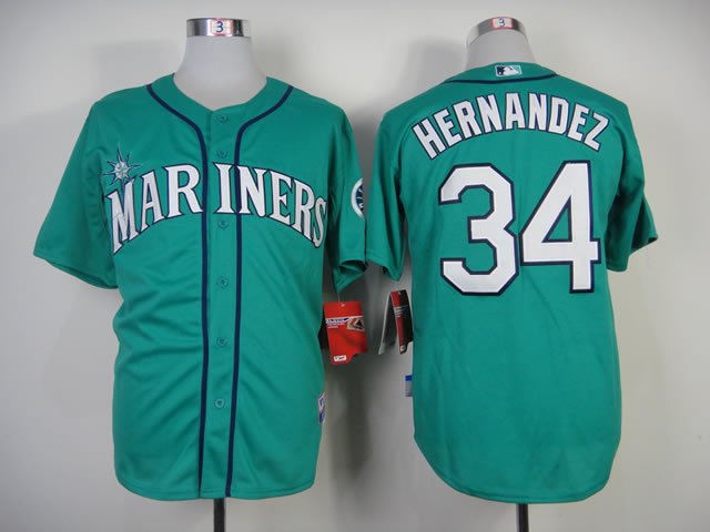 Seattle Mariners #34 Felix Hernandez Green Jerseys,We sell and wholesale Seattle Mariners #34 Felix Hernandez Green Jerseys on line form chian!