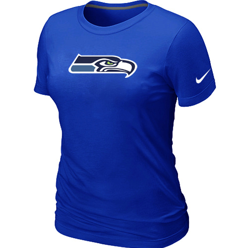 Seattle Seahawks Blue Women's Logo T-Shirt,We sell and wholesale Seattle Seahawks Blue Women's Logo T-Shirt on line form chian!
