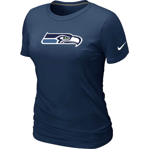 Seattle Seahawks D.Blue Women's Logo T-Shirt,We sell and wholesale Seattle Seahawks D.Blue Women's Logo T-Shirt on line form chian!