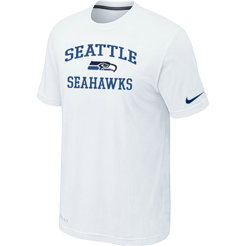 Seattle Seahawks Heart & Soul White T-Shirt,We sell and wholesale Seattle Seahawks Heart & Soul White T-Shirt on line form chian!