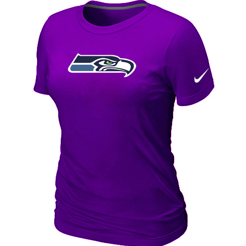 Seattle Seahawks Purple Women's Logo T-Shirt,We sell and wholesale Seattle Seahawks Purple Women's Logo T-Shirt on line form chian!
