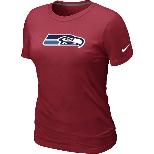 Seattle Seahawks Red Women's Logo T-Shirt,We sell and wholesale Seattle Seahawks Red Women's Logo T-Shirt on line form chian!