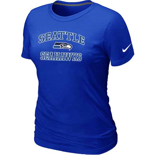 Seattle Seahawks Women's Heart & Soul Blue T-Shirt,We sell and wholesale Seattle Seahawks Women's Heart & Soul Blue T-Shirt on line form chian!