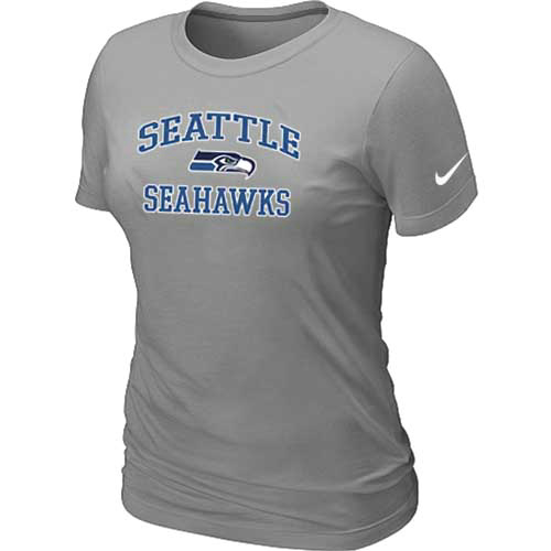 Seattle Seahawks Women's Heart & Soul L.Grey T-Shirt,We sell and wholesale Seattle Seahawks Women's Heart & Soul L.Grey T-Shirt on line form chian!