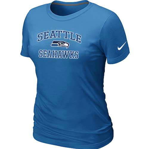 Seattle Seahawks Women's Heart & Soul L.blue T-Shirt,We sell and wholesale Seattle Seahawks Women's Heart & Soul L.blue T-Shirt on line form chian!