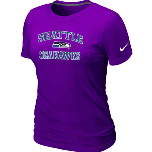 Seattle Seahawks Women's Heart & Soul Purple T-Shirt,We sell and wholesale Seattle Seahawks Women's Heart & Soul Purple T-Shirt on line form chian!