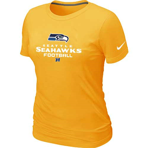 Seattle Seahawks Yellow Women's Critical Victory T-Shirt,We sell and wholesale Seattle Seahawks Yellow Women's Critical Victory T-Shirt on line form chian!