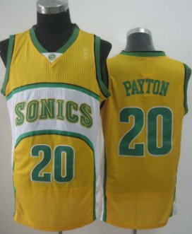 Seattle Supersonics #20 Gary Payton 1994-95 Yellow Swingman Jerseys,We sell and wholesale Seattle Supersonics #20 Gary Payton 1994-95 Yellow Swingman Jerseys on line form chian!