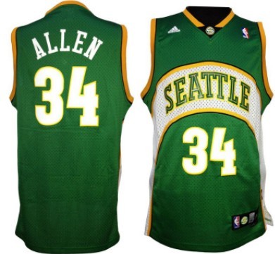 Seattle Supersonics #34 Ray Allen 2007-08 Green Swingman Jerseys,We sell and wholesale Seattle Supersonics #34 Ray Allen 2007-08 Green Swingman Jerseys on line form chian!