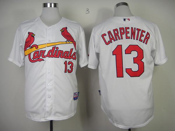 St. Louis Cardinals #13 Carpenter White Jerseys,We sell and wholesale St. Louis Cardinals #13 Carpenter White Jerseys on line form chian!