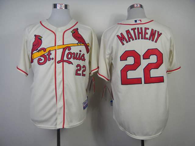 St. Louis Cardinals #22 Matheny Cream Jerseys,We sell and wholesale St. Louis Cardinals #22 Matheny Cream Jerseys on line form chian!