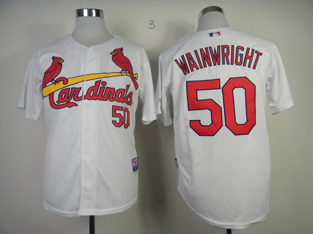 St. Louis Cardinals #50 Adam Wainwright White Jerseys,We sell and wholesale St. Louis Cardinals #50 Adam Wainwright White Jerseys on line form chian!
