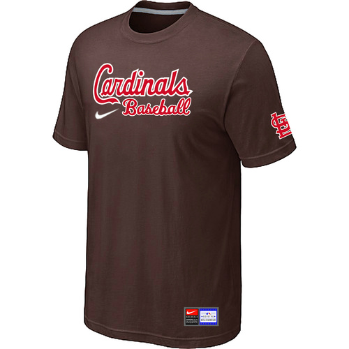 St. Louis Cardinals Brown Nike Short Sleeve Practice T-Shirt,We sell and wholesale St. Louis Cardinals Brown Nike Short Sleeve Practice T-Shirt on line form chian!
