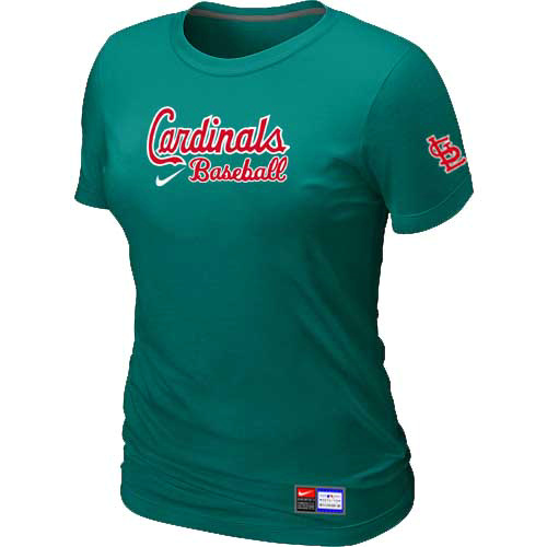 St. Louis Cardinals Nike Women's L.Green Short Sleeve Practice T-Shirt,We sell and wholesale St. Louis Cardinals Nike Women's L.Green Short Sleeve Practice T-Shirt on line form chian!