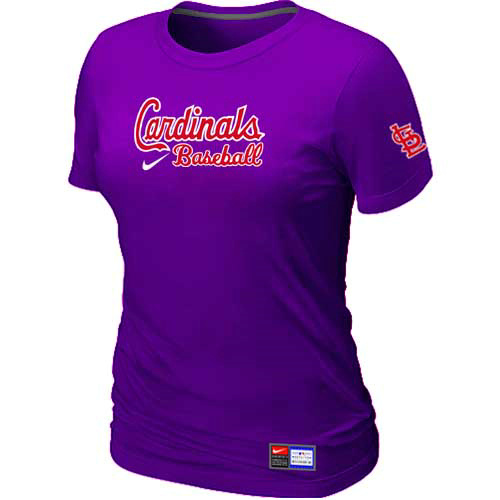 St. Louis Cardinals Nike Women's Purple Short Sleeve Practice T-Shirt,We sell and wholesale St. Louis Cardinals Nike Women's Purple Short Sleeve Practice T-Shirt on line form chian!