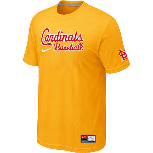 St. Louis Cardinals Yellow Nike Short Sleeve Practice T-Shirt,We sell and wholesale St. Louis Cardinals Yellow Nike Short Sleeve Practice T-Shirt on line form chian!