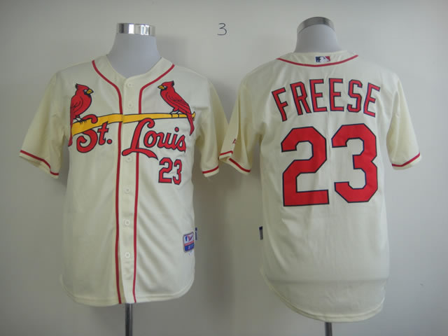 St.Louis Cardinals #23 Freese Cream Jerseys,We sell and wholesale St.Louis Cardinals #23 Freese Cream Jerseys on line form chian!