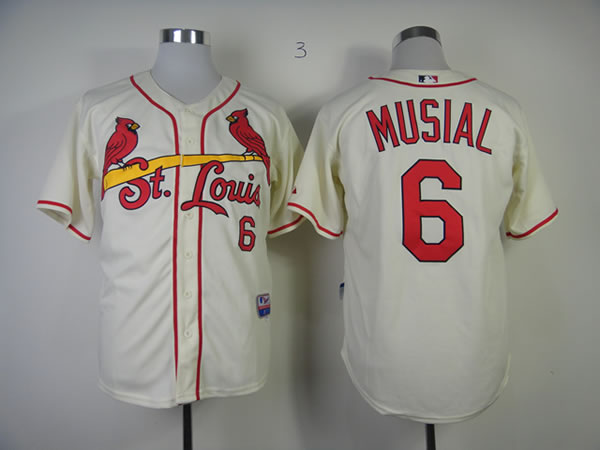 St.Louis Cardinals #6 Stan Musial Cream Throwback Jerseys,We sell and wholesale St.Louis Cardinals #6 Stan Musial Cream Throwback Jerseys on line form chian!