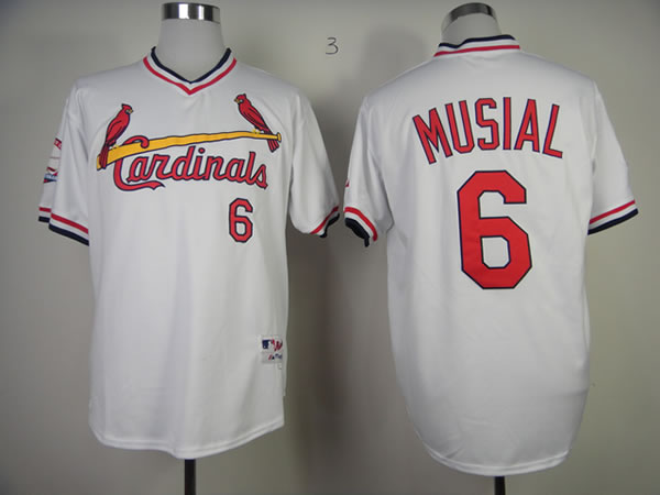 St.Louis Cardinals #6 Stan Musial White Throwback 1982 Jerseys,We sell and wholesale St.Louis Cardinals #6 Stan Musial White Throwback 1982 Jerseys on line form chian!