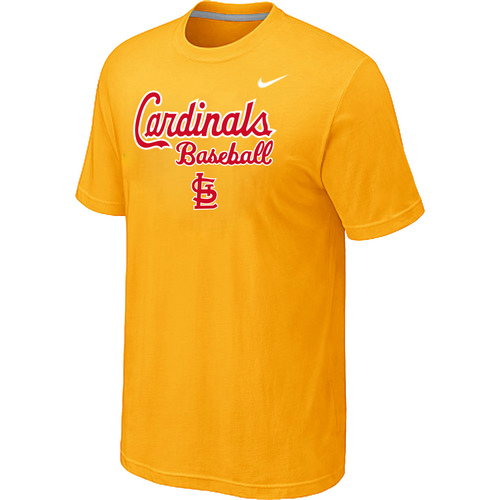 St.Louis Cardinals 2014 Home Practice T-Shirt - Yellow,We sell and wholesale St.Louis Cardinals 2014 Home Practice T-Shirt - Yellow on line form chian!