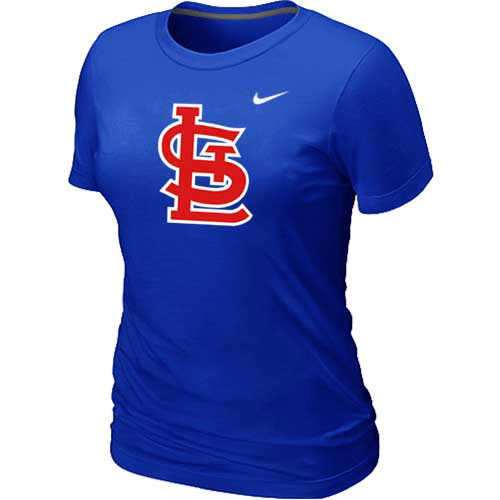St.Louis Cardinals Heathered Blue Nike Women's Blended T-Shirt,We sell and wholesale St.Louis Cardinals Heathered Blue Nike Women's Blended T-Shirt on line form chian!