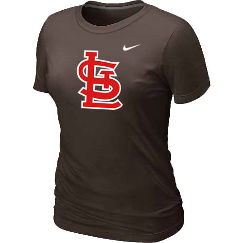 St.Louis Cardinals Heathered Brown Nike Women's Blended T-Shirt,We sell and wholesale St.Louis Cardinals Heathered Brown Nike Women's Blended T-Shirt on line form chian!