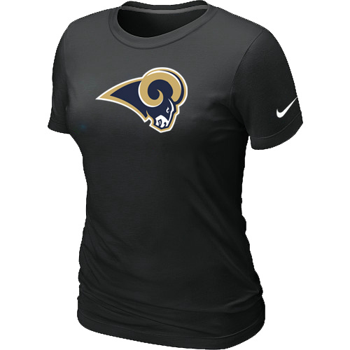 St.Louis Rams Black Women's Logo T-Shirt,We sell and wholesale St.Louis Rams Black Women's Logo T-Shirt on line form chian!