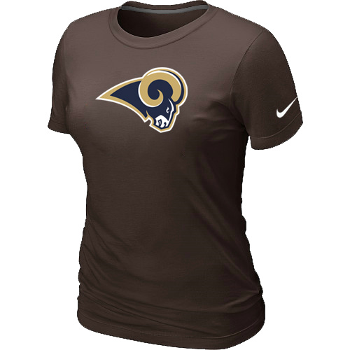 St.Louis Rams Brown Women's Logo T-Shirt,We sell and wholesale St.Louis Rams Brown Women's Logo T-Shirt on line form chian!