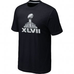 Super Bowl XLVII Logo Black T-Shirt,We sell and wholesale Super Bowl XLVII Logo Black T-Shirt on line form chian!