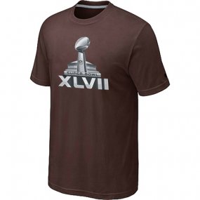 Super Bowl XLVII Logo Brown T-Shirt,We sell and wholesale Super Bowl XLVII Logo Brown T-Shirt on line form chian!