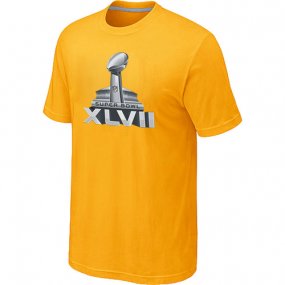 Super Bowl XLVII Logo Yellow T-Shirt,We sell and wholesale Super Bowl XLVII Logo Yellow T-Shirt on line form chian!