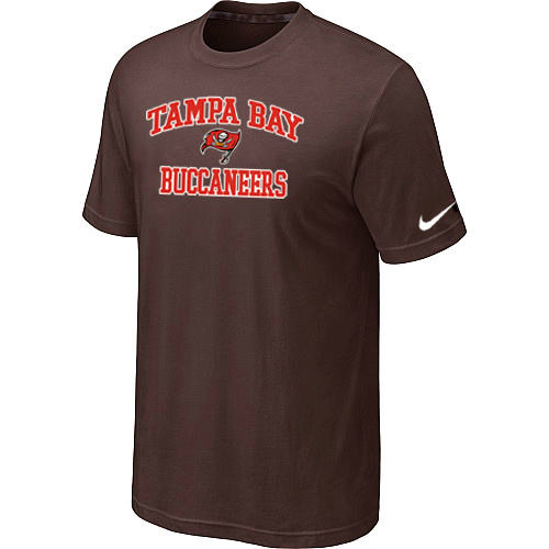 Tampa Bay Buccaneers Heart & Soul Brownl T-Shirt,We sell and wholesale Tampa Bay Buccaneers Heart & Soul Brownl T-Shirt on line form chian!