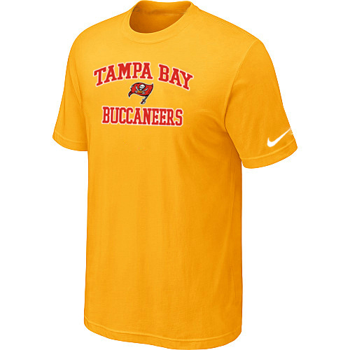 Tampa Bay Buccaneers Heart & Soul Yellowl T-Shirt,We sell and wholesale Tampa Bay Buccaneers Heart & Soul Yellowl T-Shirt on line form chian!