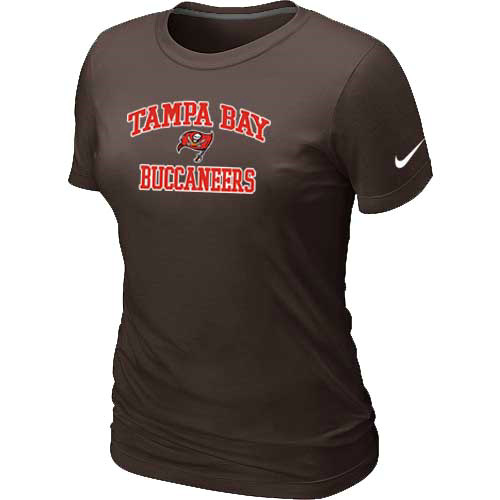Tampa Bay Buccaneers Women's Heart & Soul Brown T-Shirt,We sell and wholesale Tampa Bay Buccaneers Women's Heart & Soul Brown T-Shirt on line form chian!