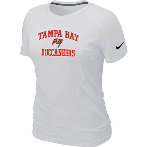 Tampa Bay Buccaneers Women's Heart & Soul White T-Shirt,We sell and wholesale Tampa Bay Buccaneers Women's Heart & Soul White T-Shirt on line form chian!