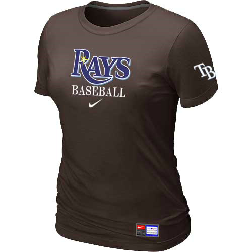 Tampa Bay Rays Nike Women's Brown Short Sleeve Practice T-Shirt,We sell and wholesale Tampa Bay Rays Nike Women's Brown Short Sleeve Practice T-Shirt on line form chian!