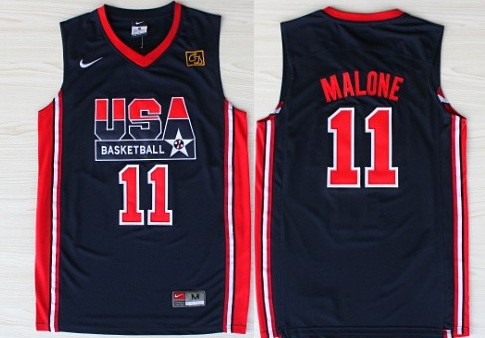 Team USA Basketball #11 Karl Malone Navy Blue Throwback Jerseys,We sell and wholesale Team USA Basketball #11 Karl Malone Navy Blue Throwback Jerseys on line form chian!