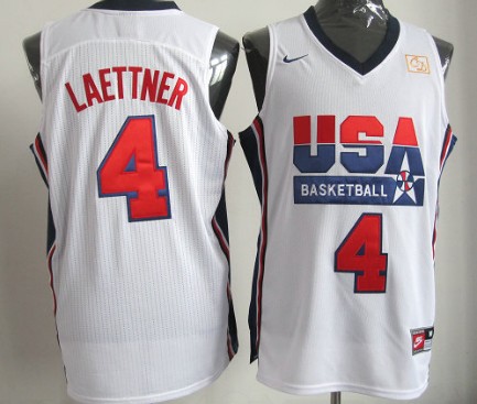 Team USA Basketball #4 Christian Laettner White Throwback Jerseys,We sell and wholesale Team USA Basketball #4 Christian Laettner White Throwback Jerseys on line form chian!
