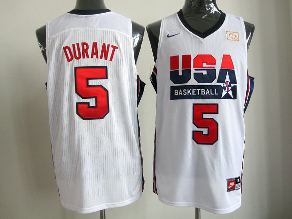 Team USA Basketball #5 Kevin Durant White Throwback Jerseys,We sell and wholesale Team USA Basketball #5 Kevin Durant White Throwback Jerseys on line form chian!