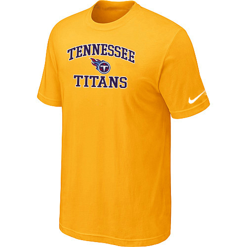 Tennessee Titans Heart & Soul Yellow T-Shirt,We sell and wholesale Tennessee Titans Heart & Soul Yellow T-Shirt on line form chian!