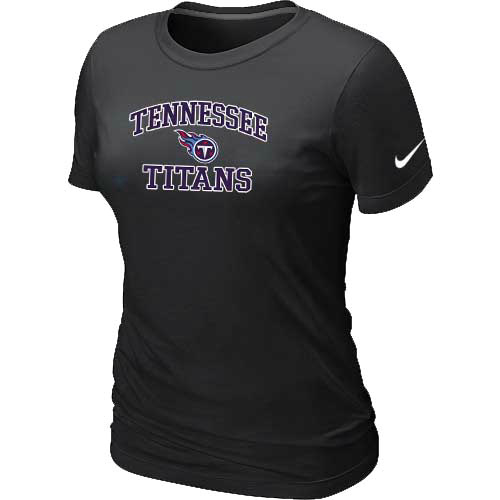 Tennessee Titans Women's Heart & Soul Black T-Shirt,We sell and wholesale Tennessee Titans Women's Heart & Soul Black T-Shirt on line form chian!